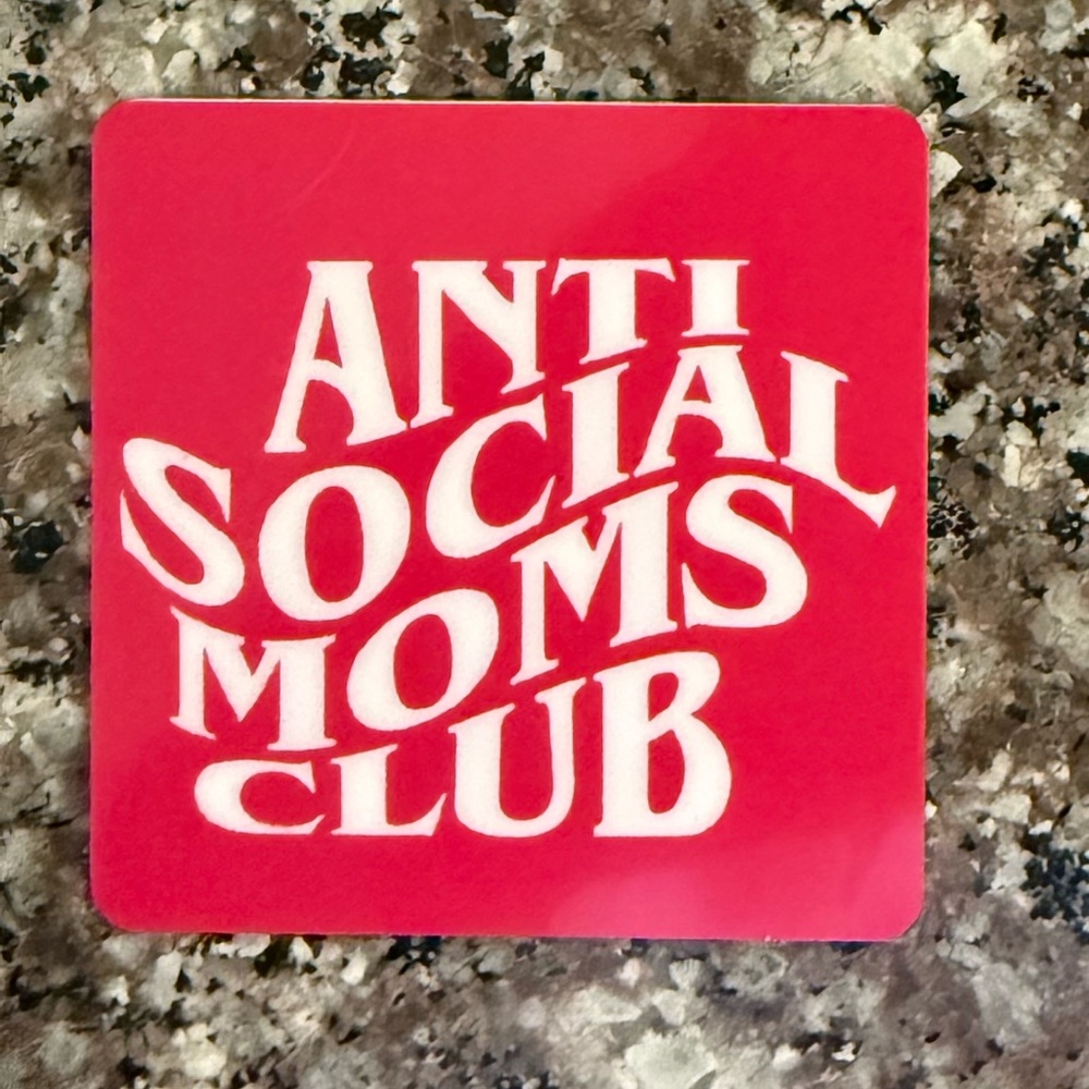 Anti Social Moms Club Magnets - hot pink